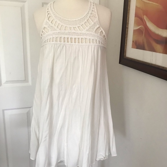Purple Snow Dresses & Skirts - Crochet Trim Dress